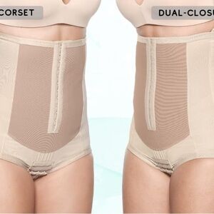 Beige Tan Bellefit Postpartum Corset underwear size XL NWT recovery flat stomach